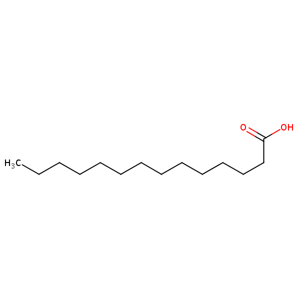 Myristic Acid structural formula