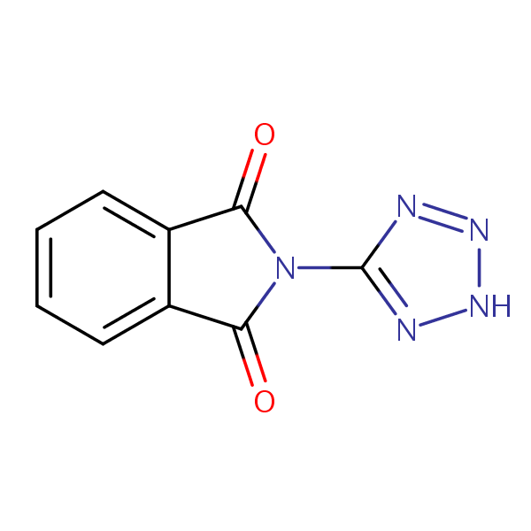 N-(1H-Tetrazol-5-yl)phthalimide structural formula