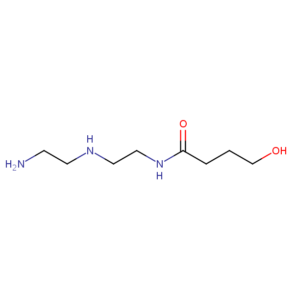 N-(2-((2-Aminoethyl)amino)ethyl)-4-hydroxybutyramide structural formula