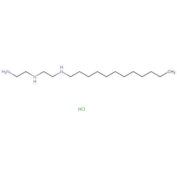 N-(2-Aminoethyl)-N’-dodecylethylenediamine hydrochloride structural formula