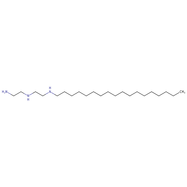 N-(2-Aminoethyl)-N’-octadecylethylenediamine structural formula