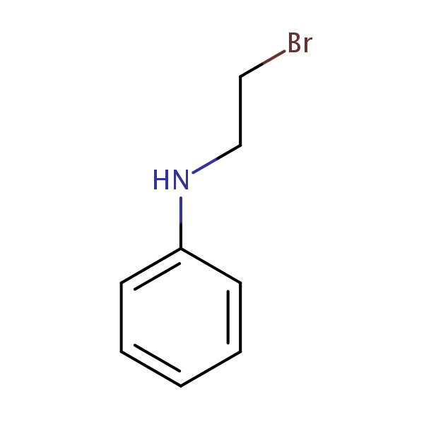 N-(2-Bromoethyl)aniline structural formula