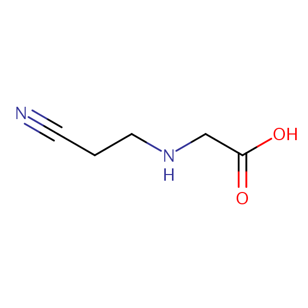 N-(2-Cyanoethyl)glycine structural formula