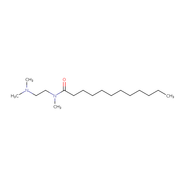 N-(2-(Dimethylamino)ethyl)-N-methyldodecanamide structural formula