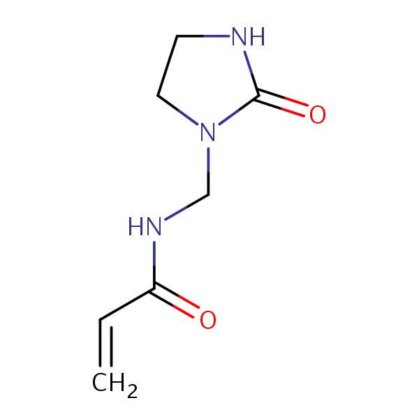 N-((2-Oxoimidazolidin-1-yl)methyl)acrylamide structural formula