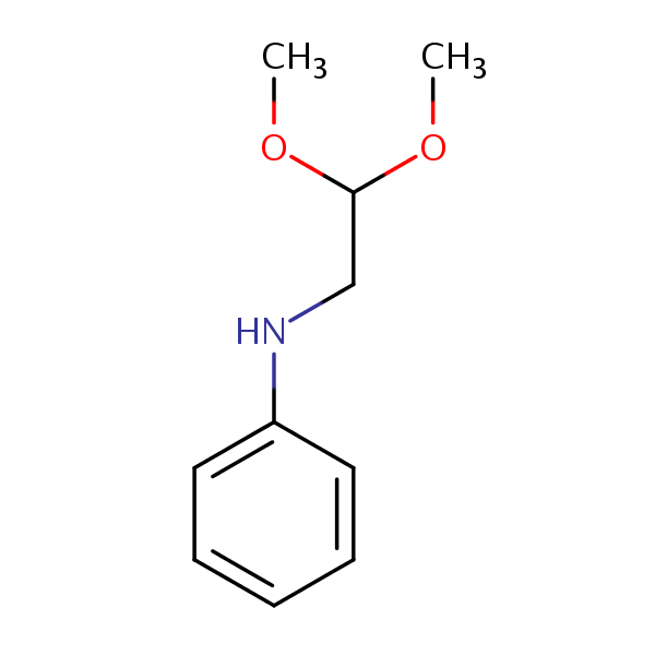 N-(2,2-Dimethoxyethyl)aniline structural formula