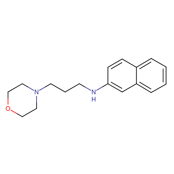 N-(3-(Morpholino)propyl)naphthalen-2-amine structural formula