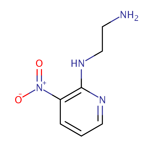 N-(3-Nitro-2-pyridyl)ethylenediamine structural formula