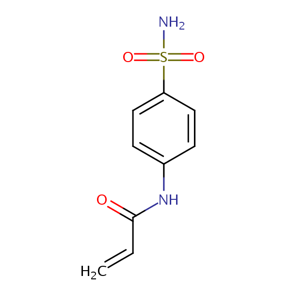 N-(4-(Aminosulphonyl)phenyl)acrylamide structural formula