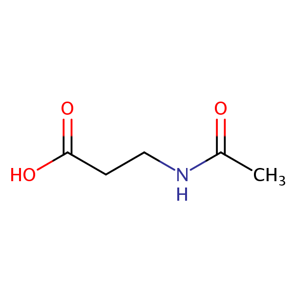 N-Acetyl-beta-alanine structural formula