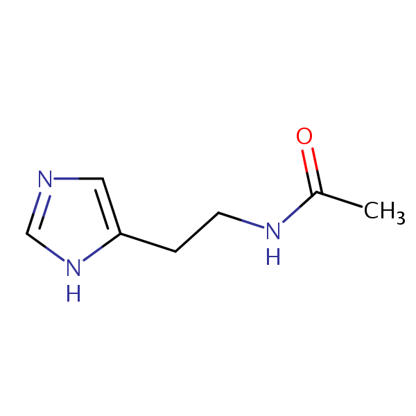 N-Acetylhistamine structural formula