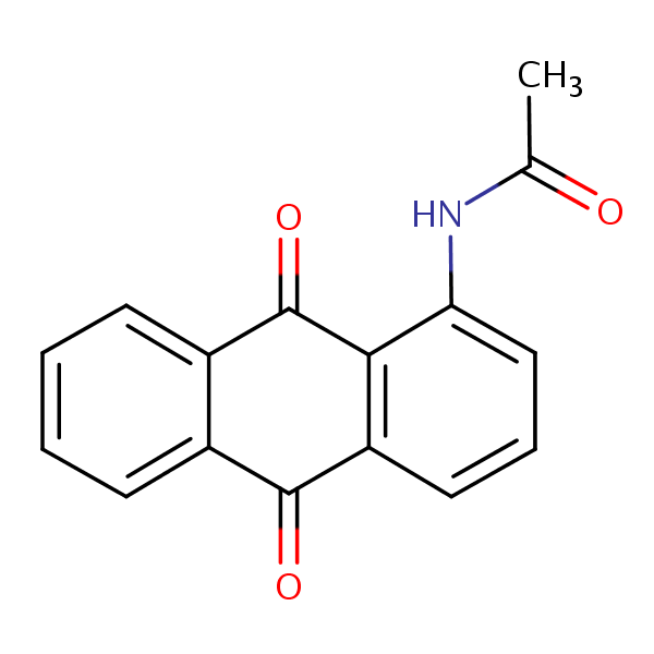 N-Anthraquinon-1-ylacetamide structural formula