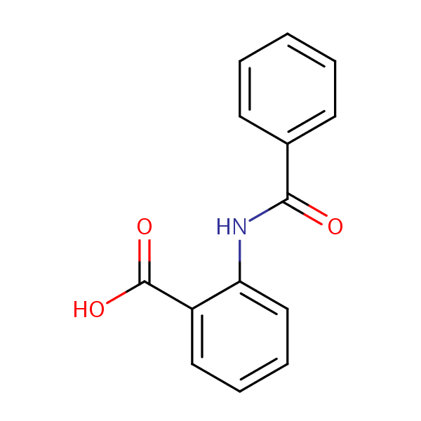N-Benzoylanthranilic acid structural formula