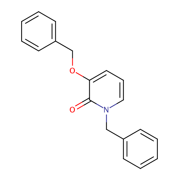 N-Benzyl-3-benzyloxy-2-pyridone structural formula
