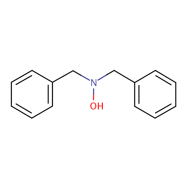 N-Benzyl-N-hydroxy-1-phenylmethanamine structural formula