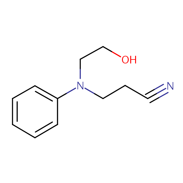 N-Cyanoethyl-hydroxyethyl aniline structural formula