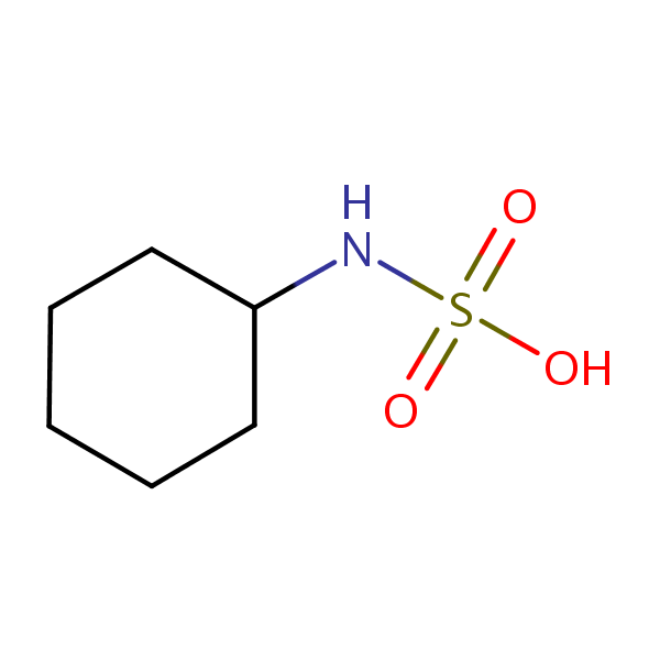N-Cyclohexylsulfamic Acid structural formula