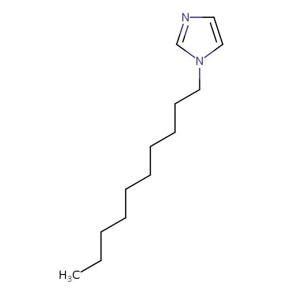 N-Decylimidazole structural formula