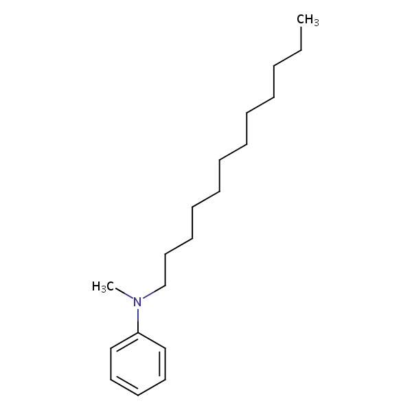 N-Dodecyl-N-methylaniline structural formula