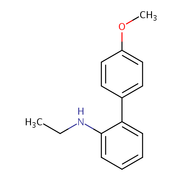N-Ethyl-4’-methoxy(1,1’-biphenyl)-2-amine structural formula