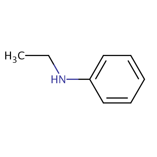 N-Ethylaniline structural formula