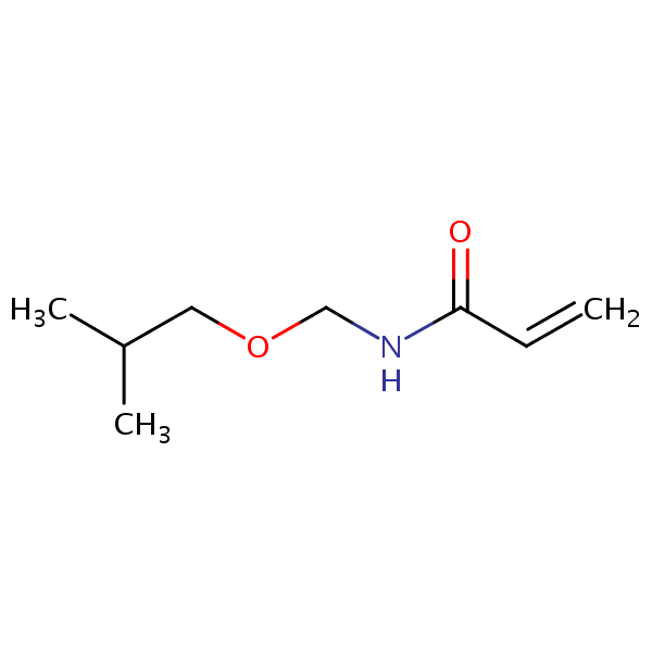 N-(Isobutoxymethyl)acrylamide structural formula