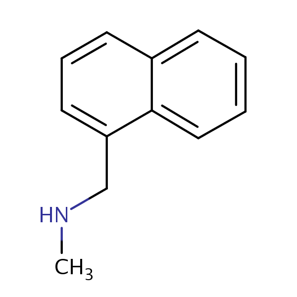 N-Methyl-N-naphthylmethylamine structural formula