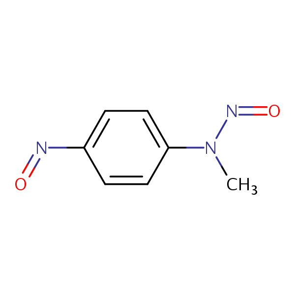 N-Methyl-N,4-dinitrosoaniline structural formula
