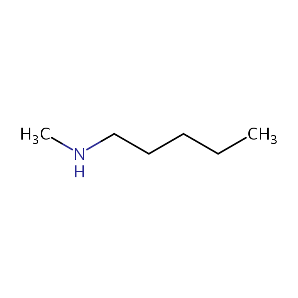 N-Methylpentylamine structural formula