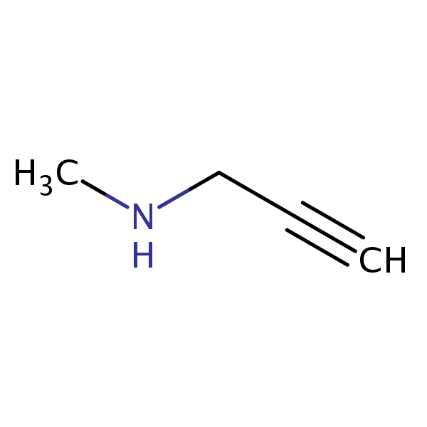 N-Methylpropyn-2-ylamine structural formula