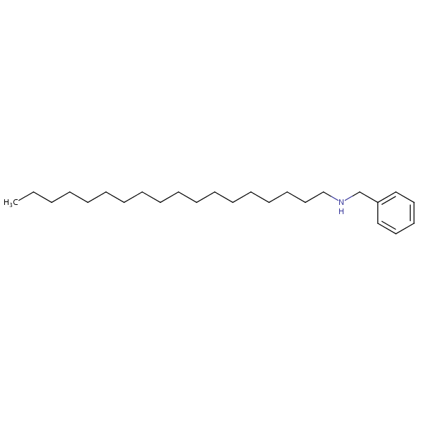N-Stearylbenzylamine structural formula