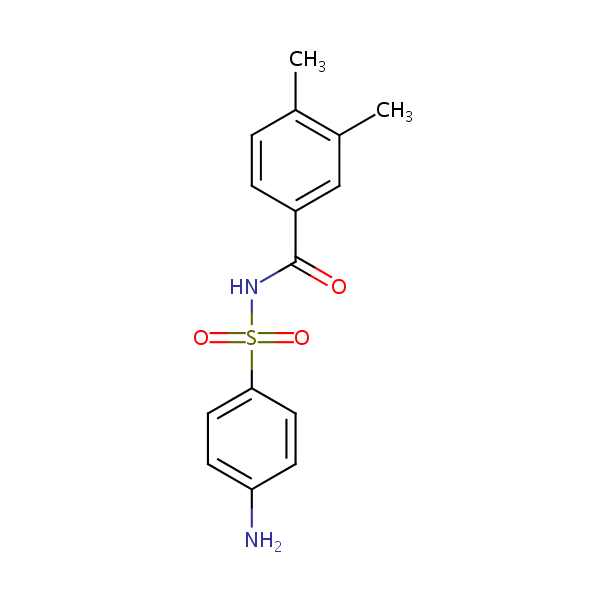 N-Sulfanilyl-3,4-xylamide structural formula
