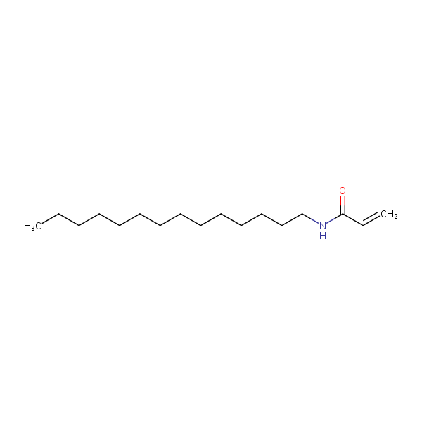 N-Tetradecylacrylamide structural formula