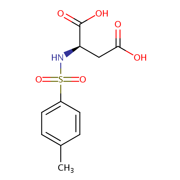 N-Tosyl-D-aspartic acid structural formula