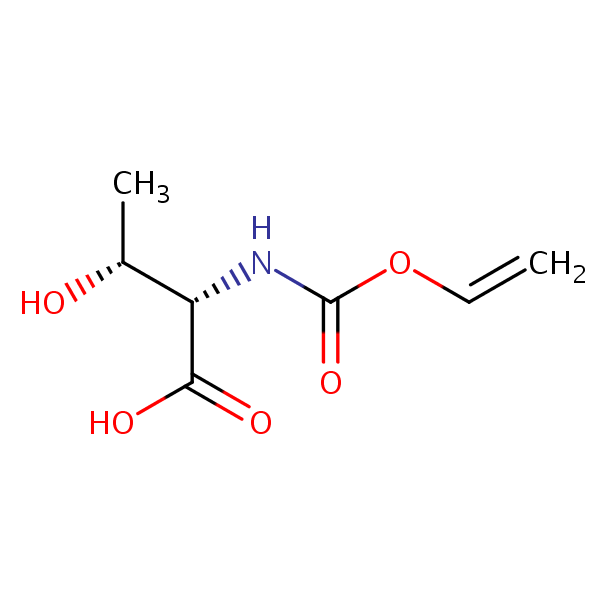 N-((Vinyloxy)carbonyl)-L-threonine structural formula