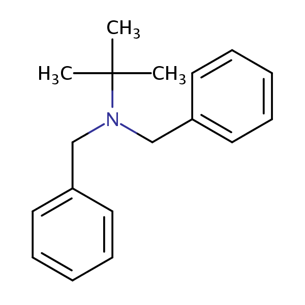 N-tert-Butyldibenzylamine structural formula
