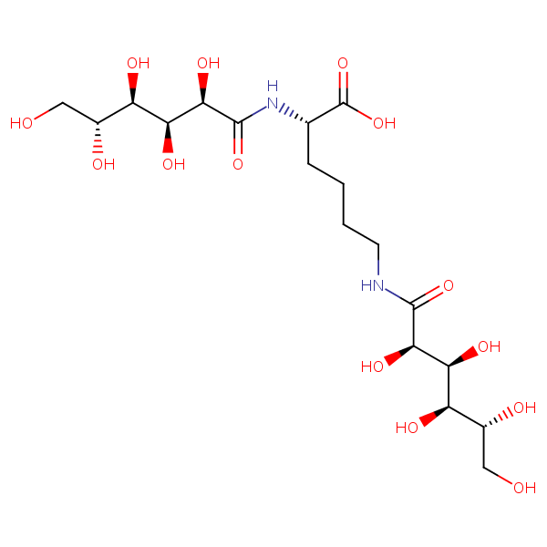 N2,N6-Di-D-gluconoyl-L-lysine structural formula