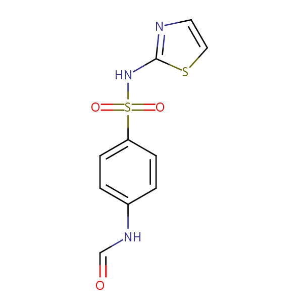 N’4-Formyl-N’1-thiazol-2-ylsulphanilamide structural formula