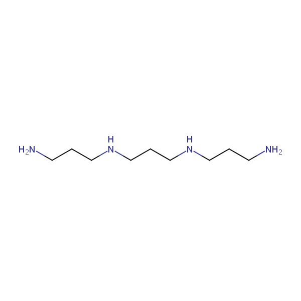 N,N'-Bis(3-aminopropyl)-1,3-propanediamine structural formula