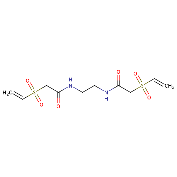 N,N’-Bis(vinylsulfonylacetyl)ethylenediamine structural formula