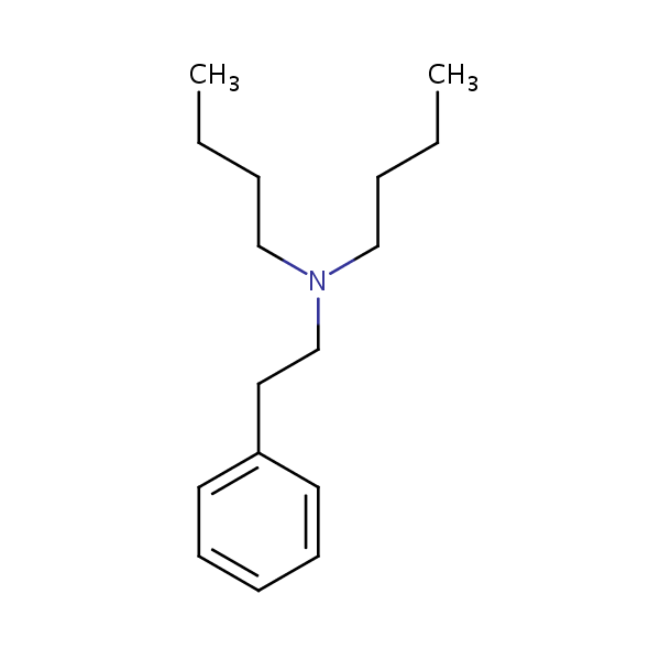 N,N-Dibutylphenethylamine structural formula