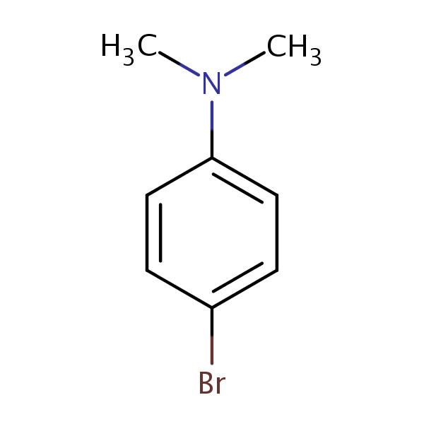 N,N-Dimethyl-p-bromoaniline structural formula