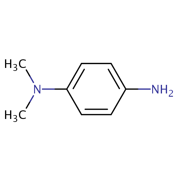 N,N-Dimethyl-p-phenylenediamine structural formula