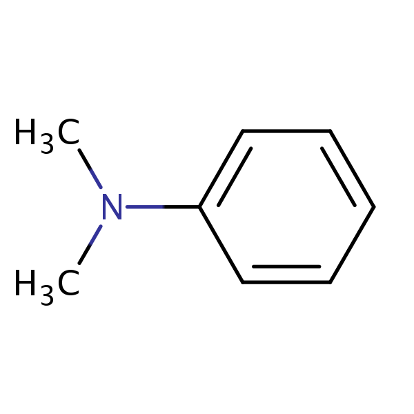 N,N-Dimethylaniline structural formula