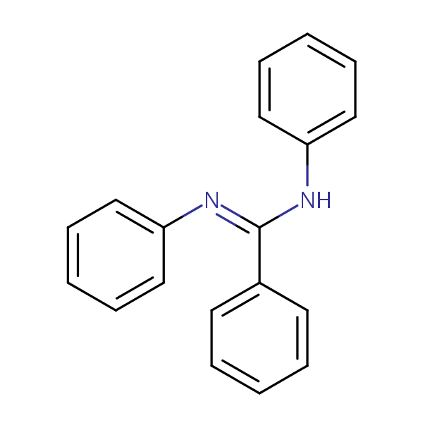 N,N’-Diphenylbenzamidine structural formula