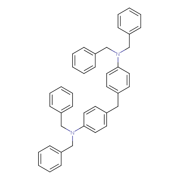 N,N’-(Methylenedi-4,1-phenylene)bis(dibenzylamine) structural formula