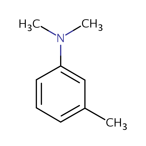 N,N,3-Trimethylaniline structural formula