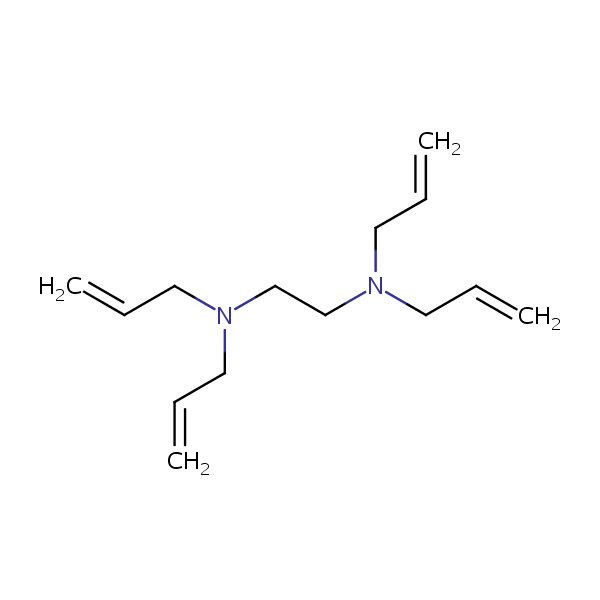 N,N,N’,N’-Tetraallylethylenediamine structural formula