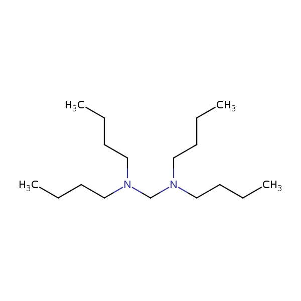 N,N,N’,N’-Tetrabutylmethylenediamine structural formula