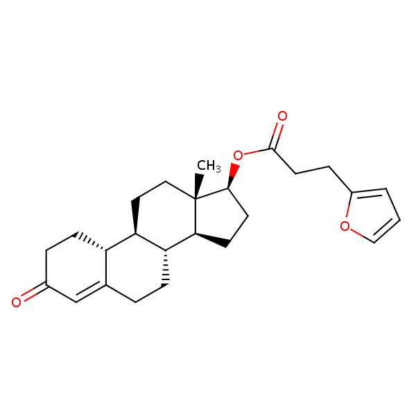 Nandrolone furylpropionate structural formula